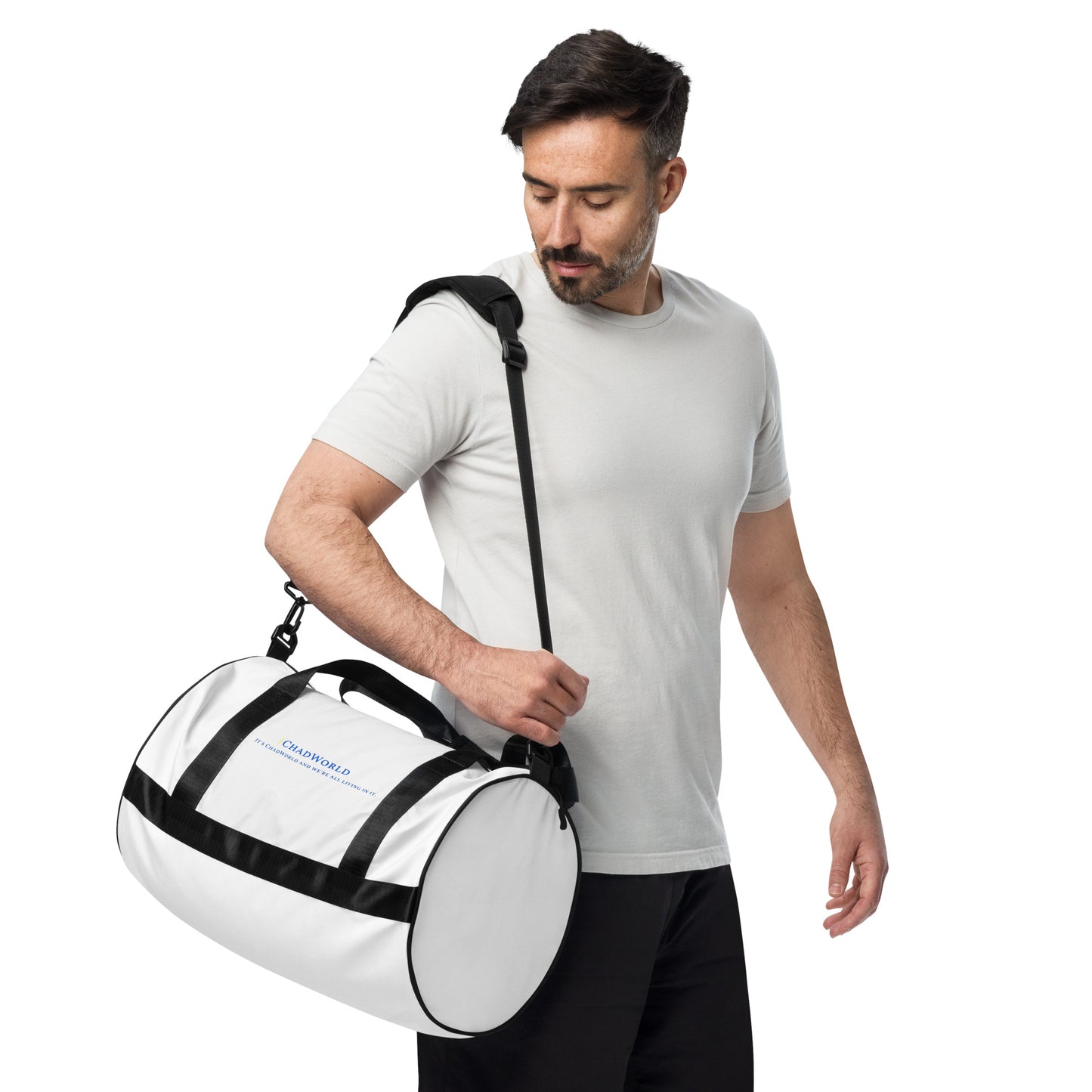 ChadWorld Brand All-Over Print Gym Bag